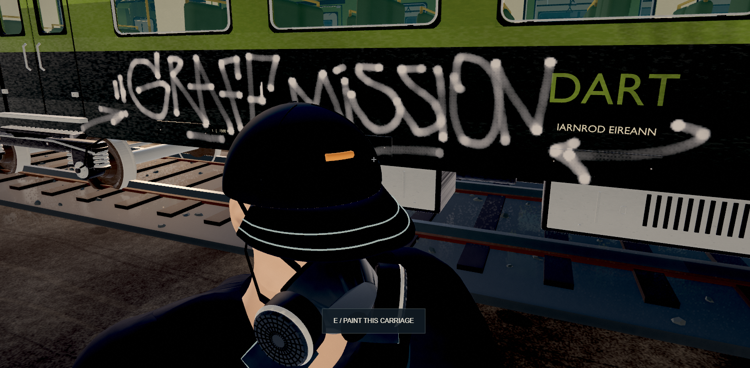 Fresh tag on a carriage side